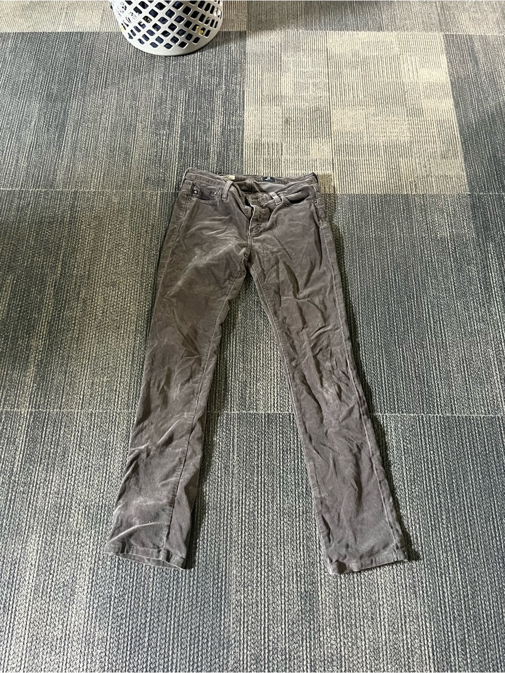 Ag Adriano Goldschmied Men's Slim Straight Jeans in Dark Gray